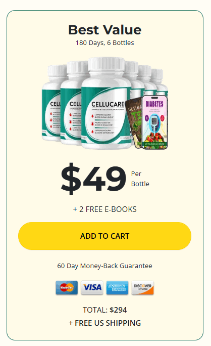 CelluCare buy now 6 bottles